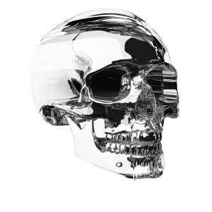 Glass Skull Glitch Vinyl Car Decal Sticker – Waterproof & UV-Resistant 8"