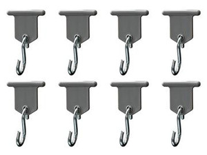 Durable Steel Awning Hangers | Pack Of 8 | Hang Lights, Signs, Plants Easily