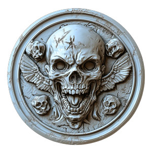 Zombie Hunter Emblem Vinyl Car Decal Sticker – Waterproof & UV-Resistant 8"