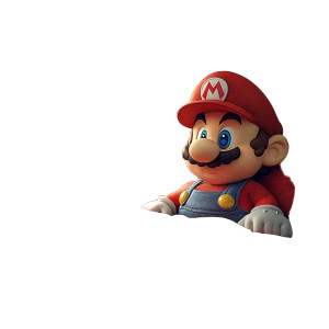 Mario Morning V2 Vinyl Car Decal Sticker – Waterproof & UV-Resistant 8"