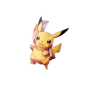 Pikachu Tattoo V2 Vinyl Car Decal Sticker – Waterproof & UV-Resistant 8"