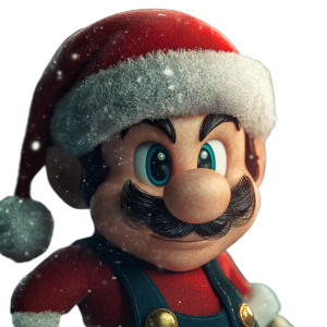 Mario Santa V4 Vinyl Car Decal Sticker – Waterproof & UV-Resistant 8"