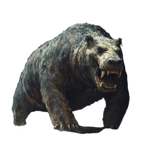 Bear-Hippo Hybrid Vinyl Car Decal Sticker – Waterproof & UV-Resistant 8"