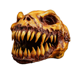 Rotting Demon Teeth Vinyl Car Decal Sticker – Waterproof & UV-Resistant 8"