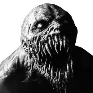 Horrifying Monster Vinyl Car Decal Sticker – Waterproof & UV-Resistant 8"