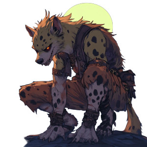 Undead Hyena Gnoll Vinyl Car Decal Sticker – Waterproof & UV-Resistant 8"