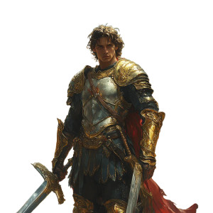 Saint Michael Painting V5 Vinyl Car Decal Sticker – Waterproof & UV-Resistant 8"