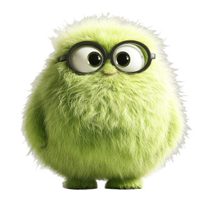 Floating Green Character Vinyl Car Decal Sticker – Waterproof & UV-Resistant 8"