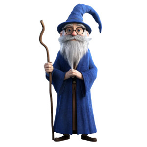 Wise Old Wizard Vinyl Car Decal Sticker – Waterproof & UV-Resistant 8"