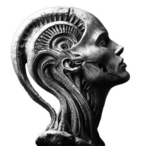 Giger Profile Vinyl Car Decal Sticker – Waterproof & UV-Resistant 8"