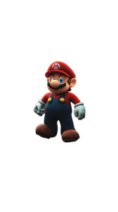Scary Mario Costume Vinyl Car Decal Sticker – Waterproof & UV-Resistant 8"