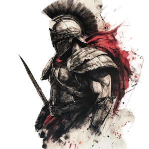 Spartan Warrior Tattoo V15 Vinyl Car Decal Sticker – Waterproof & UV-Resistant 8"