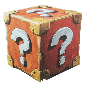 Question Mark Cube Vinyl Car Decal Sticker – Waterproof & UV-Resistant 8"