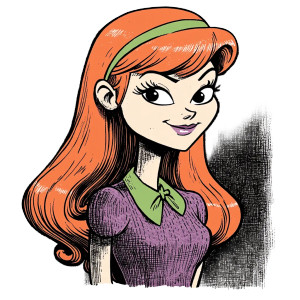 Daphne Blake Vinyl Car Decal Sticker – Waterproof & UV-Resistant 8"