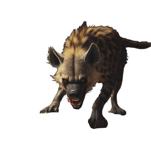 Vicious Hyena Dining Vinyl Car Decal Sticker – Waterproof & UV-Resistant 8"