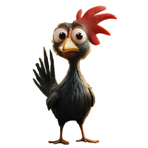 Pixar Chicken V4 Vinyl Car Decal Sticker – Waterproof & UV-Resistant 8"