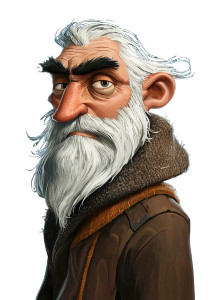 Deckard Cain Cartoon Vinyl Car Decal Sticker – Waterproof & UV-Resistant 8"