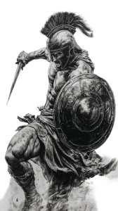 Espartano Warrior Attack Vinyl Car Decal Sticker – Waterproof & UV-Resistant 8" Espartano Warrior Attack Vinyl Car Decal Sticker – Waterproof & UV-Resistant 8"