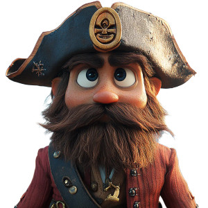 Pixar Pirate V3 Vinyl Car Decal Sticker – Waterproof & UV-Resistant 8" Pixar Pirate V3 Vinyl Car Decal Sticker – Waterproof & UV-Resistant 8"
