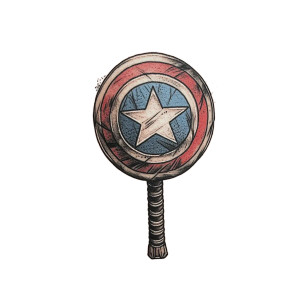 Captain America'S Shield Vinyl Car Decal Sticker – Waterproof & UV-Resistant 8"