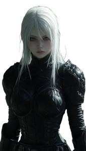 White-Haired Warrior V5 Vinyl Car Decal Sticker – Waterproof & UV-Resistant 8"