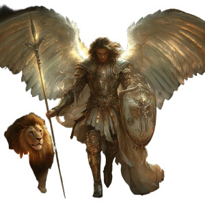 Saint Michael Archangel V20 Vinyl Car Decal Sticker – Waterproof & UV-Resistant 8"