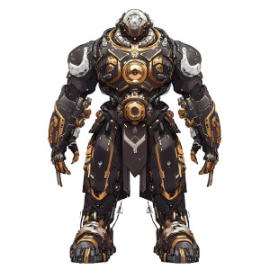 Copper Steam Robot Vinyl Car Decal Sticker – Waterproof & UV-Resistant 8"