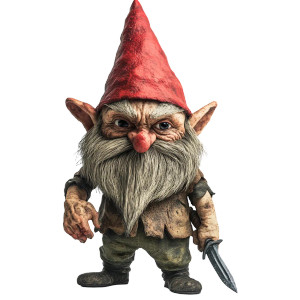 Evil Gnome Vinyl Car Decal Sticker – Waterproof & UV-Resistant 8" Evil Gnome Vinyl Car Decal Sticker – Waterproof & UV-Resistant 8"