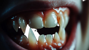 Vampire Smile V2 Vinyl Car Decal Sticker – Waterproof & UV-Resistant 8" Vampire Smile V2 Vinyl Car Decal Sticker – Waterproof & UV-Resistant 8"