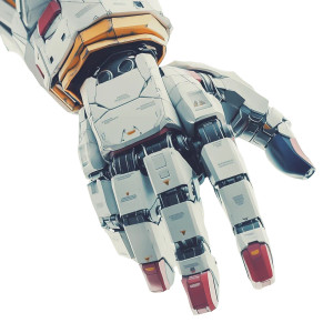 Gundam Mechanical Arm Vinyl Car Decal Sticker – Waterproof & UV-Resistant 8"