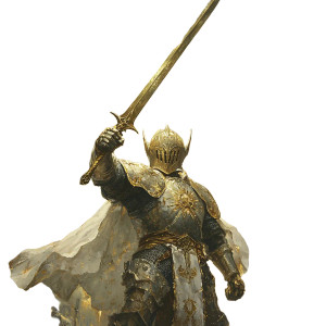 Heroic Knight Vinyl Car Decal Sticker – Waterproof & UV-Resistant 8"