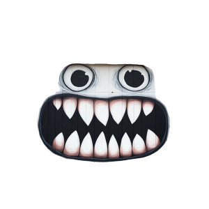 Monster Mouth Door Vinyl Car Decal Sticker – Waterproof & UV-Resistant 8"