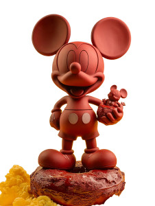 Red Matte Mickey Vinyl Car Decal Sticker – Waterproof & UV-Resistant 8"