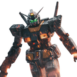 Dashing Gundam Vinyl Car Decal Sticker – Waterproof & UV-Resistant 8"