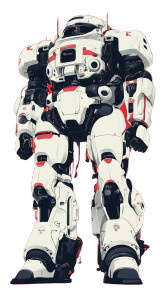 Giant Retro Robot V2 Vinyl Car Decal Sticker – Waterproof & UV-Resistant 8"