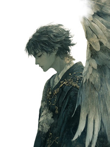 Ethereal Angel Poster Vinyl Car Decal Sticker – Waterproof & UV-Resistant 8"