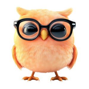 Cute Smiley Owl Vinyl Car Decal Sticker – Waterproof & UV-Resistant 8"