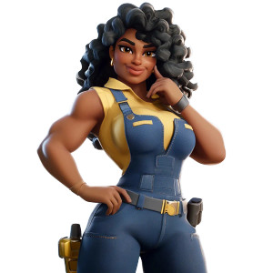 Muscular Fortnite Character Vinyl Car Decal Sticker – Waterproof & UV-Resistant 8"