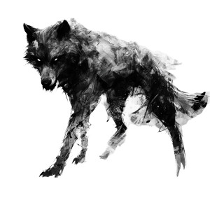 Aggressive Wolf Art Vinyl Car Decal Sticker – Waterproof & UV-Resistant 8"