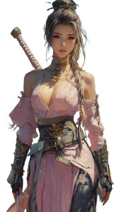 Ancient Chinese Warrior V14 Vinyl Car Decal Sticker – Waterproof & UV-Resistant 8"