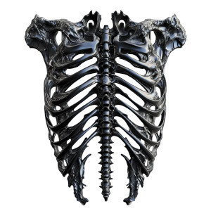 Giger Rib Cage Vinyl Car Decal Sticker – Waterproof & UV-Resistant 8" Giger Rib Cage Vinyl Car Decal Sticker – Waterproof & UV-Resistant 8"