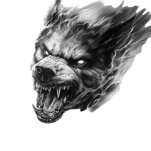 Hell Hound Tattoo Vinyl Car Decal Sticker – Waterproof & UV-Resistant 8"