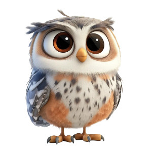 Cute Disney Owl Vinyl Car Decal Sticker – Waterproof & UV-Resistant 8"