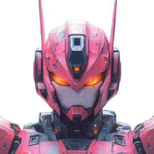 90S Mecha Logo Vinyl Car Decal Sticker – Waterproof & UV-Resistant 8"