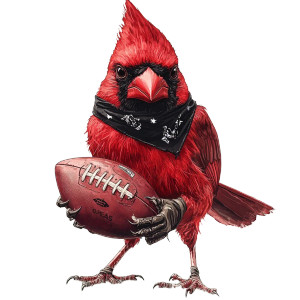 Bandana Cardinal Football Vinyl Car Decal Sticker – Waterproof & UV-Resistant 8" Bandana Cardinal Football Vinyl Car Decal Sticker – Waterproof & UV-Resistant 8"