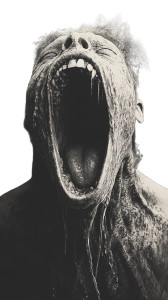 Monster'S Gape Vinyl Car Decal Sticker – Waterproof & UV-Resistant 8"