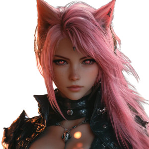 Miqo'Te Summoner Vinyl Car Decal Sticker – Waterproof & UV-Resistant 8"