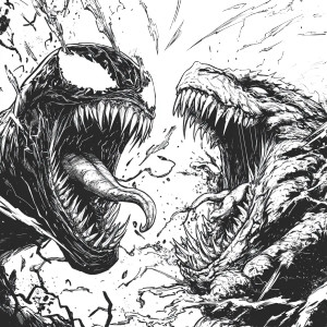 Venom Vs Godzilla Vinyl Car Decal Sticker – Waterproof & UV-Resistant 8"