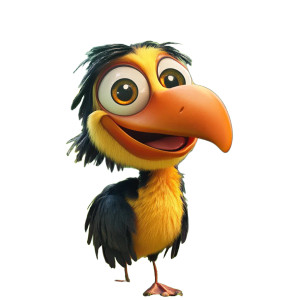 3D Cartoon Character V3 Vinyl Car Decal Sticker – Waterproof & UV-Resistant 8"