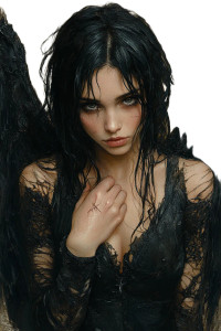 Fallen Angel V21 Vinyl Car Decal Sticker – Waterproof & UV-Resistant 8"